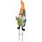 22" Orange Welcome Friends Gnome Spring Outdoor Garden Stake